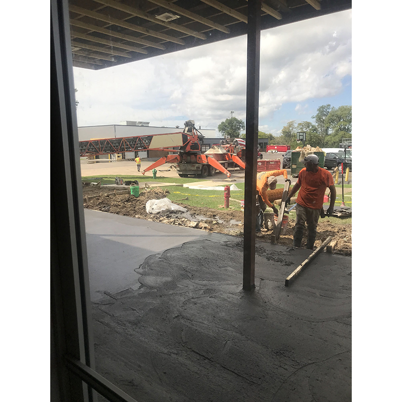 Sign maintenance and installation.