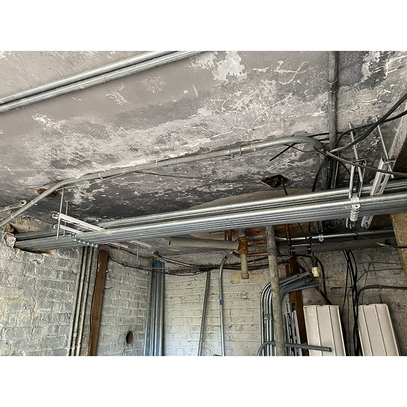 Installation of HVAC and ductwork systems.