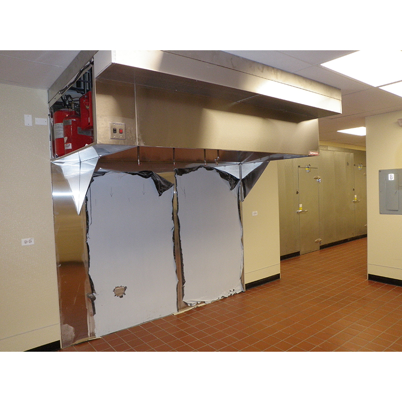 Commercial restaurant and kitchen construction.