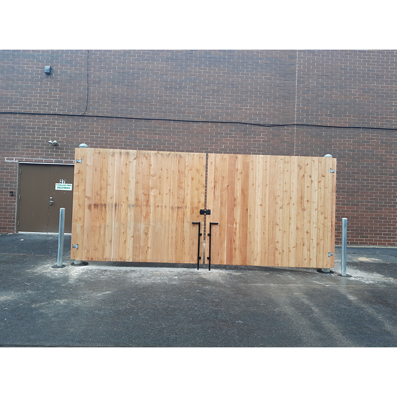 Garbage corral construction and maintenance.