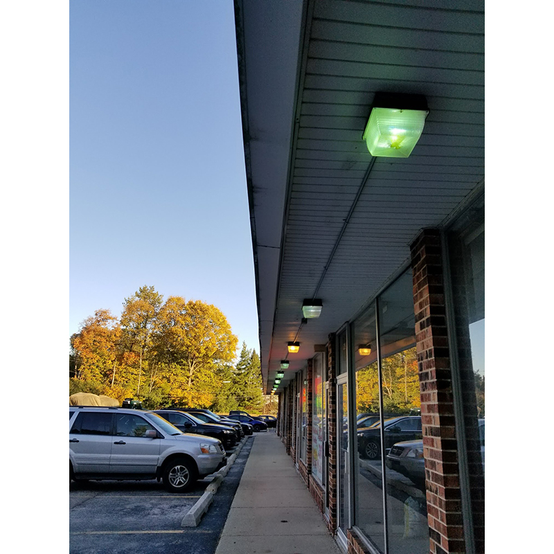 Commercial/retail exterior lighting installation and maintenance.