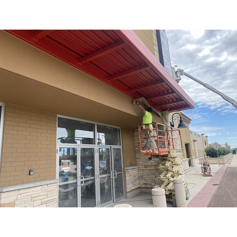 Commercial and retail exterior painting.