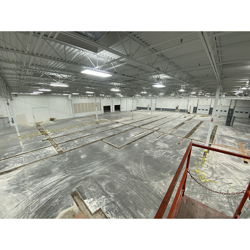 Scene 75 Romeoville, IL - Concrete work to run electrical and plumbing.